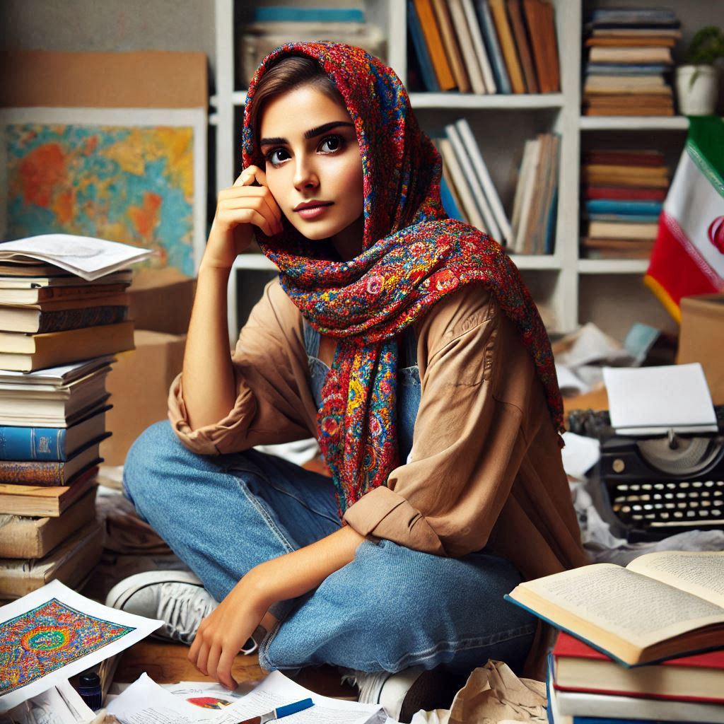 عدم برنامه ریزی، تنبلی و سهل انگاری که منجر به بهم ریختگی و شلوغی اتاق دختر جوان ایرانی شده است