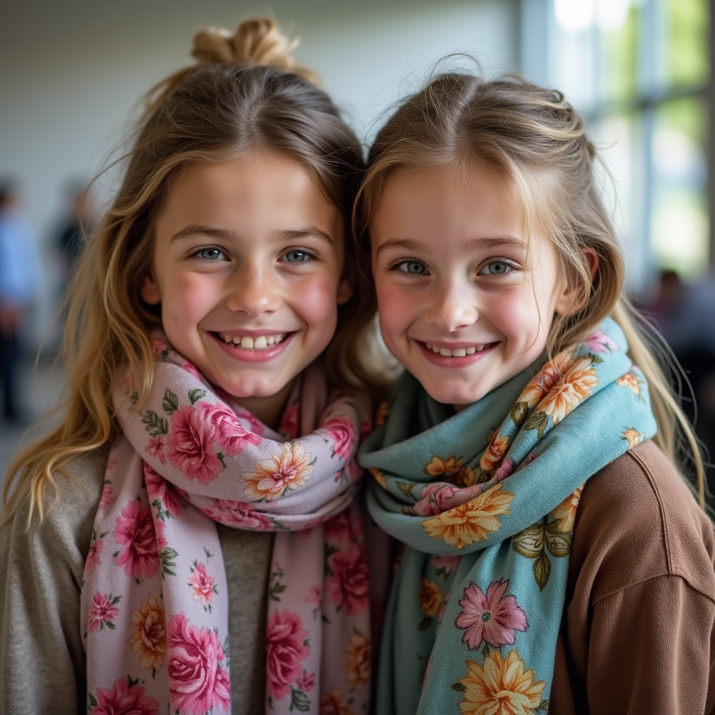خاطرات کودکی دو دختر جوان و صمیمی در مدرسه در کنار یکدیگر