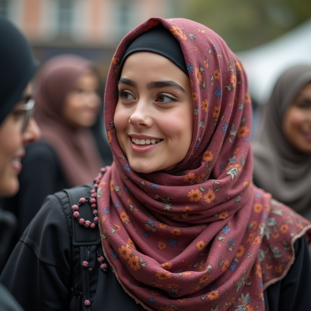 دختر زیبای ایرانی که با خودگویی مثبت و اعتماد به نفس در اجتماع حضور دارد